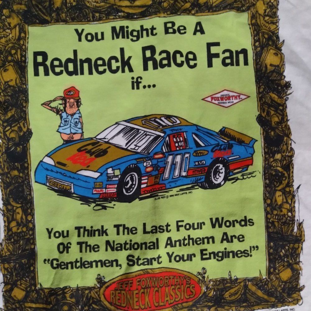 VintageΒ Jeff Foxworthy's Redneck Classics Race FanβT-Shirt